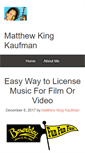 Mobile Screenshot of matthewkingkaufman.com